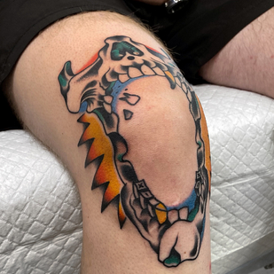 Male Color  tattoo on Leg #88735 | Tattoo Artist Nikita Radeckiy