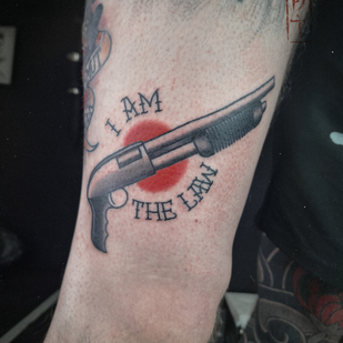 Male Color  tattoo on Thigh #86170 | Tattoo Artist Roma Dober