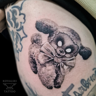 Black and Grey Horror tattoo #87317 | Tattoo Artist Vladimir Kovalevskiy