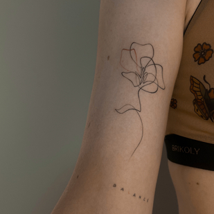 Female Color Sketch tattoo #91457 | Tattoo Artist Sergeeva Tattoo