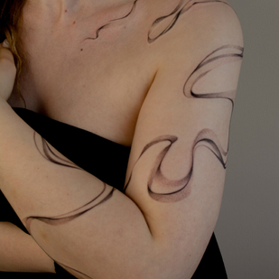 Female Black Abstract tattoo #93529 | Tattoo Artist Sergeeva Tattoo
