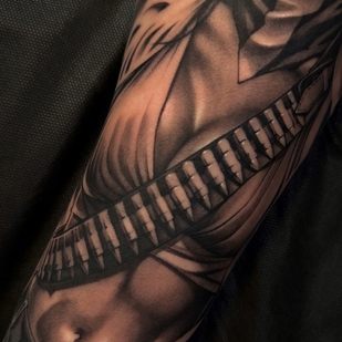 tattoo #104767 | Tattoo Artist Spray Gun