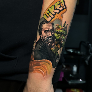 Male Color Author's Style tattoo on Forearm #91305 | Tattoo Artist Artem Sachko