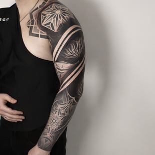 Ornamental tattoo #91808 | Tattoo Artist Nikita Petrov