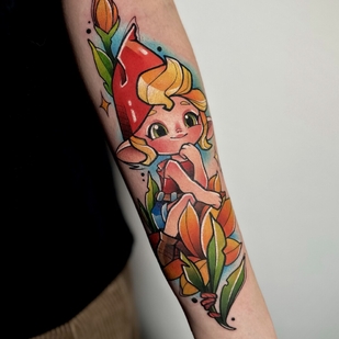 Female Color New School tattoo on Forearm #92484 | Tattoo Artist Smirnova Ulyana