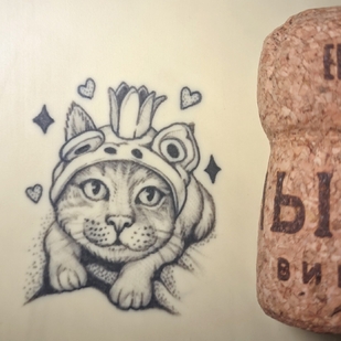 Black and Grey Miniature tattoo #92648 | Tattoo Artist Anna Chepusenko