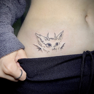 Female Color  tattoo on Stomach #93222 | Tattoo Artist Yulia  Dardiker