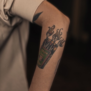 Female Color Old School tattoo #92751 | Tattoo Artist Kateryna Vorobiova