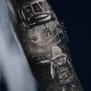 Black and Grey Micro realism tattoo on Forearm #101911 | Tattoo Artist Olga Tokareva