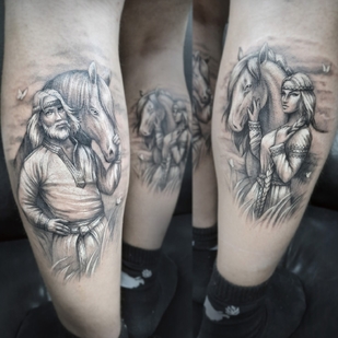 Male Black Graphic tattoo #92868 | Tattoo Artist Alisa Lisova