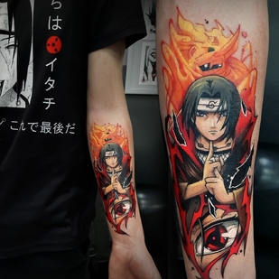 Male Color Anime tattoo on Forearm #92876 | Tattoo Artist Alisa Lisova