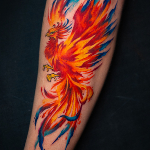 Watercolor tattoo #93073 | Tattoo Artist Rogério Opix