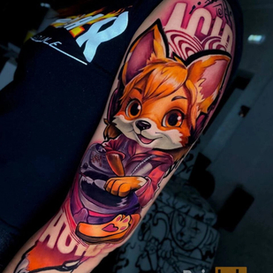 Female Color Author's Style tattoo on Shoulder #93504 | Tattoo Artist Yuliya Kolesnikova