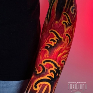 Male Color  tattoo on Forearm #93933 | Tattoo Artist Anton Krasnov