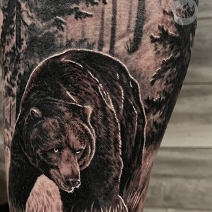 Male Black Realism tattoo #93937 | Tattoo Artist Anton Krasnov