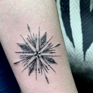 Female Black Miniature tattoo on Forearm #93963 | Tattoo Artist Anton Krasnov