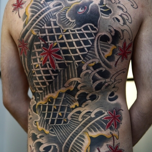 Color Japanese tattoo #103946 | Tattoo Artist Akulov Mark