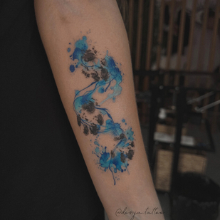 Female  Watercolor tattoo on Forearm #96877 | Tattoo Artist Dariya Salmanova