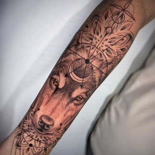 Female Black Blackwork tattoo on Forearm #97560 | Tattoo Artist Javier Camargo