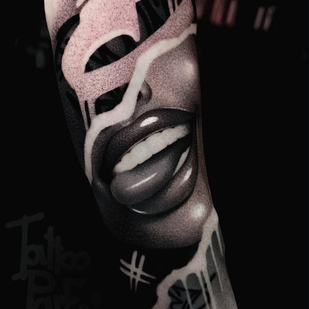 Male Black Chicano tattoo on Forearm #98109 | Tattoo Artist Dmitriy Parfencev