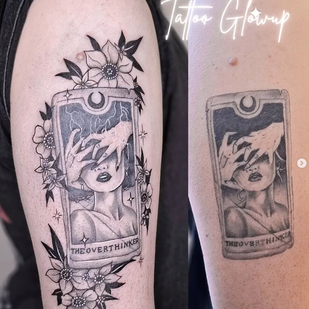 Female Black and Grey Cover-up tattoo #98652 | Tattoo Artist Becci | Eisvogel Tattoo