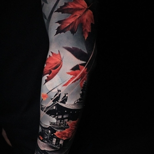 Male Color Realism tattoo on Forearm #99971 | Tattoo Artist Aleksandr Lysov