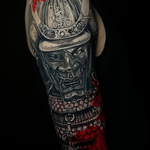 Male Black and Grey  tattoo on Sleeve #102638 | Tattoo Artist Anastasia Kiseleva