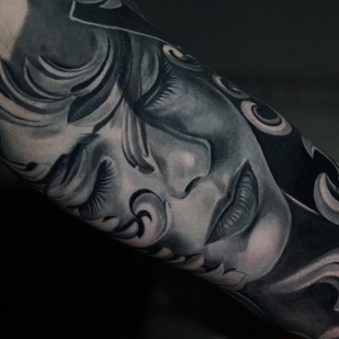 Male Black and Grey Portrait tattoo #102653 | Tattoo Artist Anastasia Kiseleva