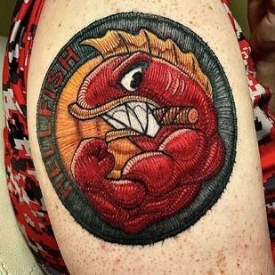 Male Color Patch tattoo on Shoulder #102381 | Tattoo Artist Rafaela Herrera Art