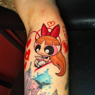 Female Color Patch tattoo on Forearm #102389 | Tattoo Artist Rafaela Herrera Art