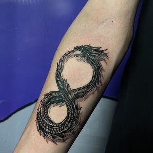 Male Black Miniature tattoo #103589 | Tattoo Artist Mozes artur