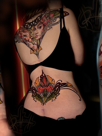 Tattoo Idea # Tattoo Artist Anastasiia Mikaskina aka Mika RedHead