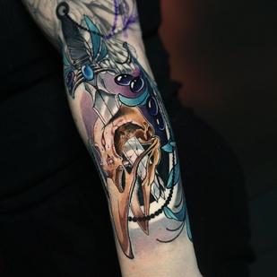 Female  Neo-traditional tattoo #103650 | Tattoo Artist Anastasiia Mikaskina aka Mika RedHead