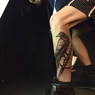 Male Black and Grey Graphic tattoo #104554 | Tattoo Artist Rodion Raskolnikov