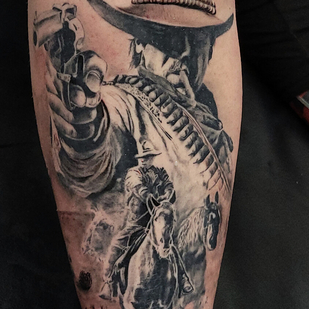 Black and Grey Surrealism tattoo #104701 | Tattoo Artist Justin Potter