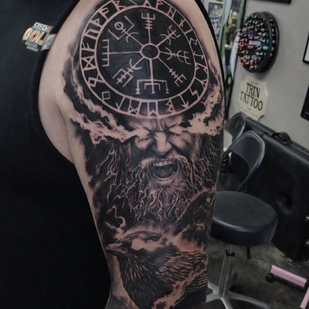 Black and Grey Surrealism tattoo #104702 | Tattoo Artist Justin Potter