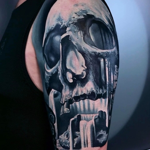 Male Black and Grey Realism tattoo #96709 | Tattoo Artist Yevhen Dikov