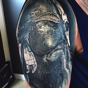 Male Black and Grey Portrait tattoo #96711 | Tattoo Artist Yevhen Dikov
