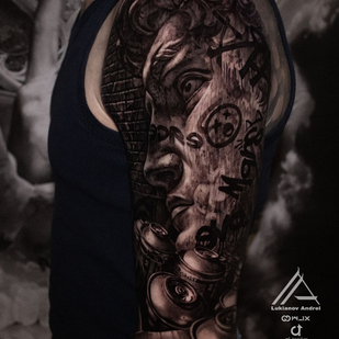 Black and Grey Realism tattoo #91123 | Tattoo Artist Andrey Lukyanov