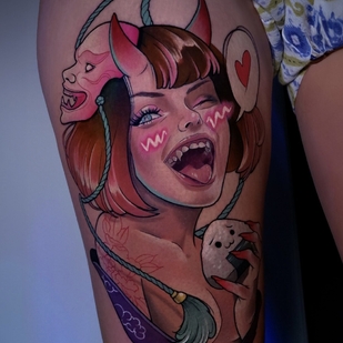 Neo-traditional tattoo #102850 | Tattoo Artist Alena Lang