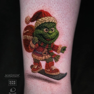 Male Color Author's Style tattoo on Shin #102068 | Tattoo Artist Sergo Akopian