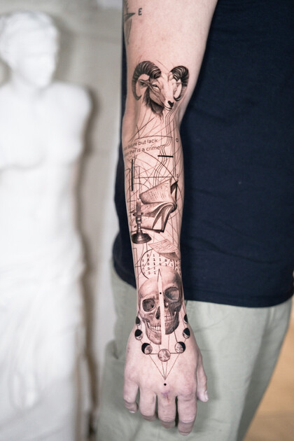 Tattoo Idea #94176 Tattoo Artist Kirill Antique