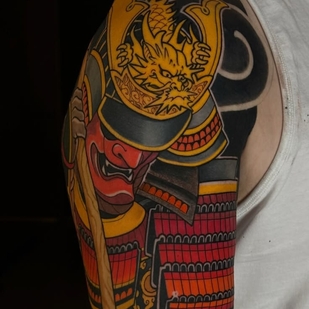 Male Color  tattoo on Sleeve #103883 | Tattoo Artist Slava Armeev