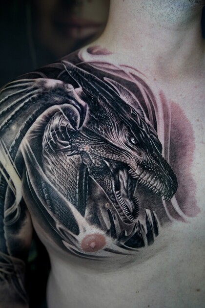 Tattoo Idea # Tattoo Artist Gregory Pazdniakou 