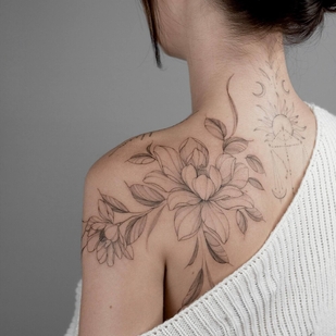Fineline tattoo #103710 | Tattoo Artist Anastasiya Kovyazina