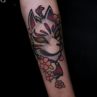 Female Color Author's Style tattoo on Forearm #101605 | Tattoo Artist Kseniya Pizhevskaya