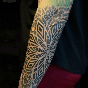 Female Black Ornamental tattoo on Forearm #102731 | Tattoo Artist Ioann Leo ( LEO-VAN )