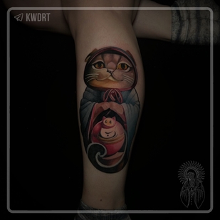 Female Color New School tattoo #95747 | Tattoo Artist Konstantin Kvadrat