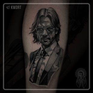 Male Black and Grey Portrait tattoo #95754 | Tattoo Artist Konstantin Kvadrat
