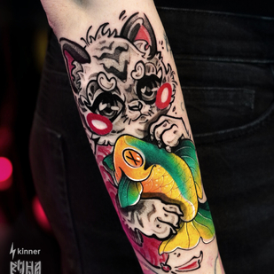 Female Color Graphic tattoo #92940 | Tattoo Artist Dmitriy Klaud